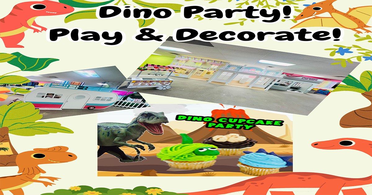 Family Time! Dino Play Party & Cupcake Decorating