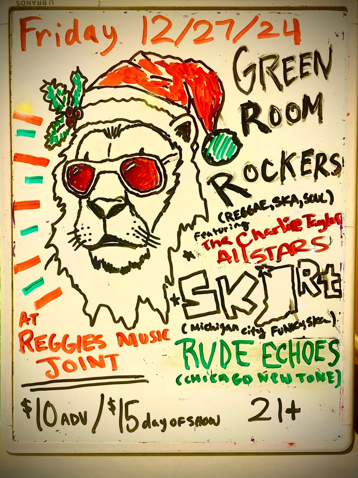 Green Room Rockers \/ Skirt \/ Rude Echoes at Reggies Music Joint