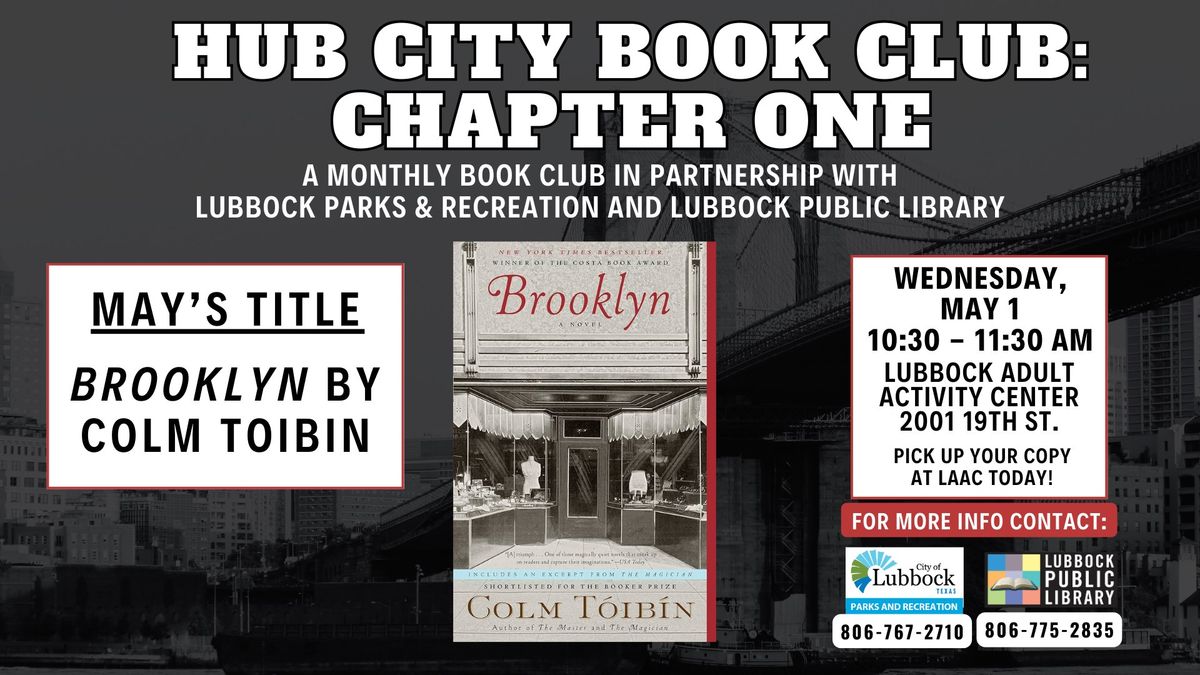 Hub City Book Club: Chapter One at Lubbock Adult Activity Center