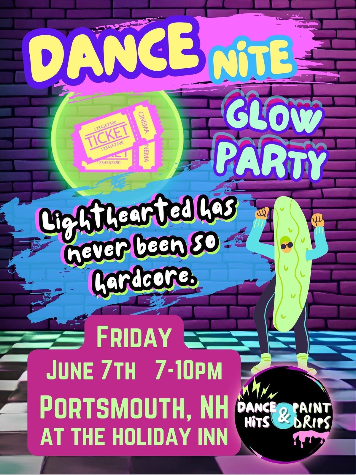 Dance Nite: June! A Whimsical 21+ Blacklight Dance Party in Portsmouth NH