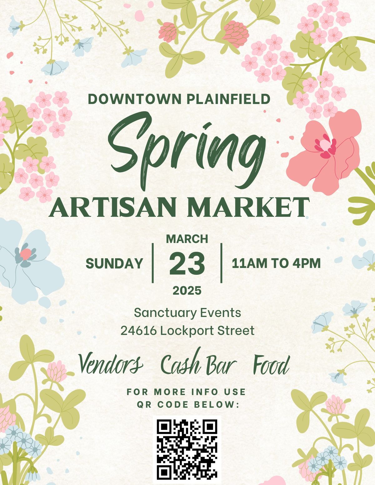 Downtown Plainfield Spring Artisan Market