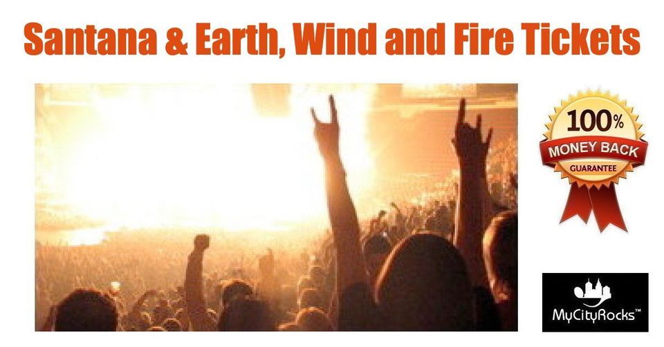 Santana & Earth, Wind and Fire Tickets Toronto Ontario Canada Budweiser Stage