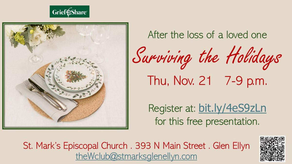 GriefShare Program: Surviving the Holidays