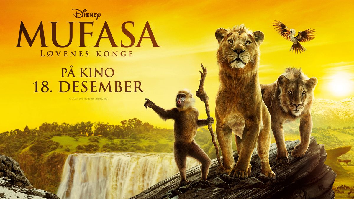 Mufasa: L\u00f8venes konge \ud83e\udd81 Billetter i salg 20. november\u2728