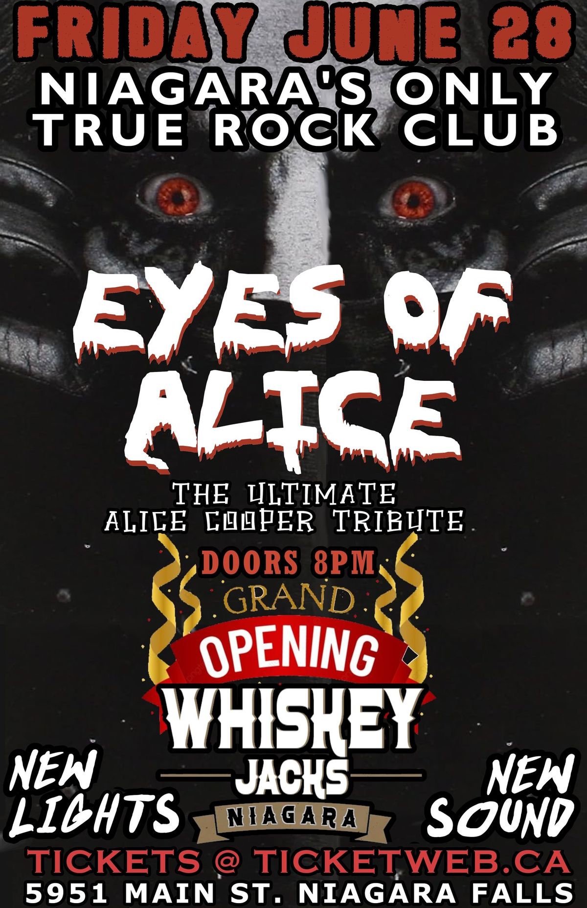 Eyes of Alice-tribute to Alice Cooper @Whiskey Jacks Niagara