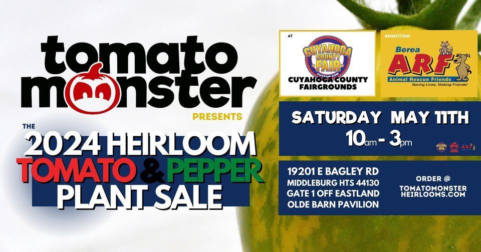 2024 Heirloom Tomato and Pepper Plant Sale Benefiting Berea ARF