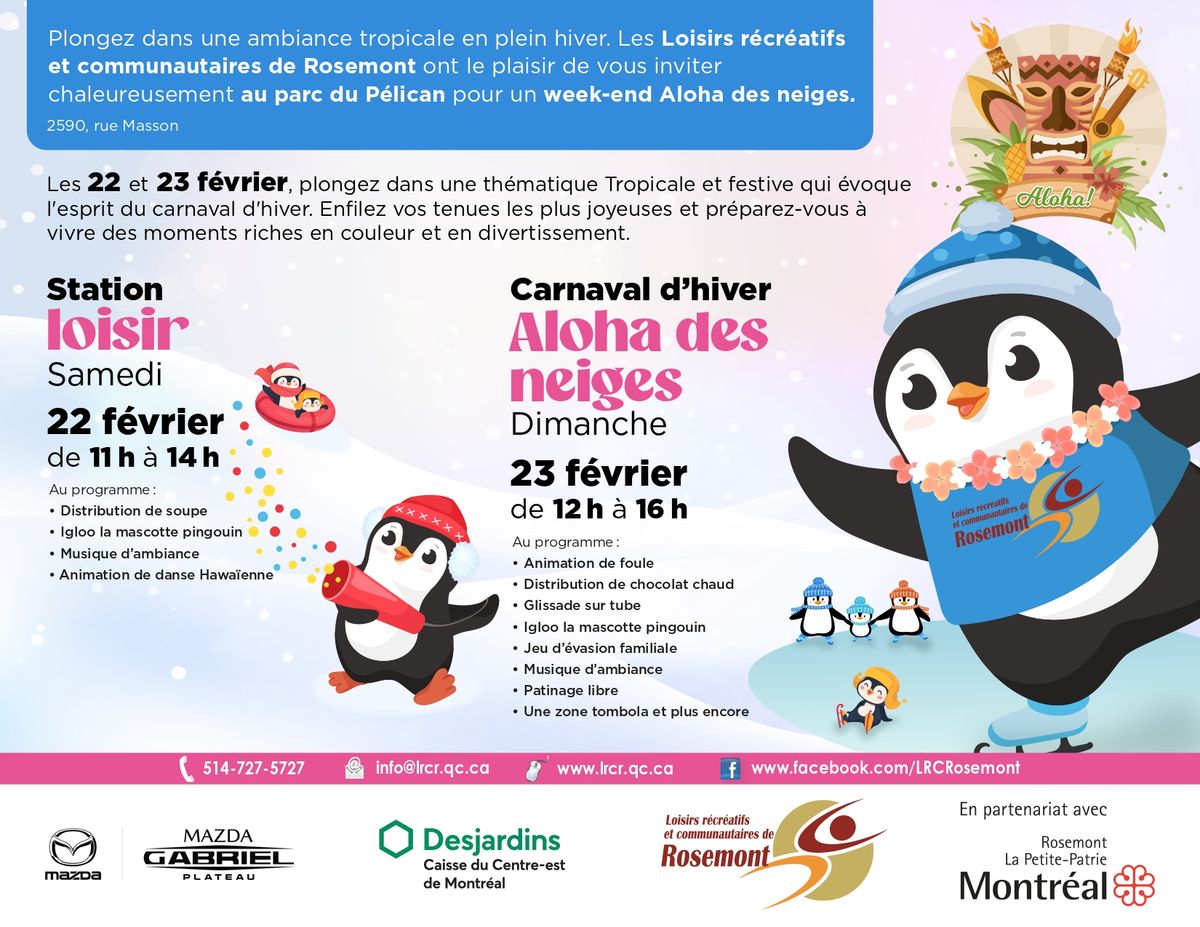 Carnaval d'hiver Aloha des neiges