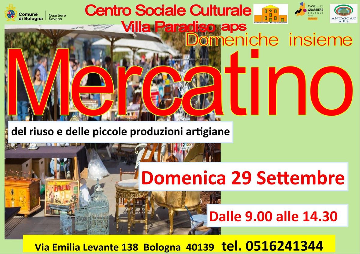 Domenica con noi, mrcatino in Paradiso