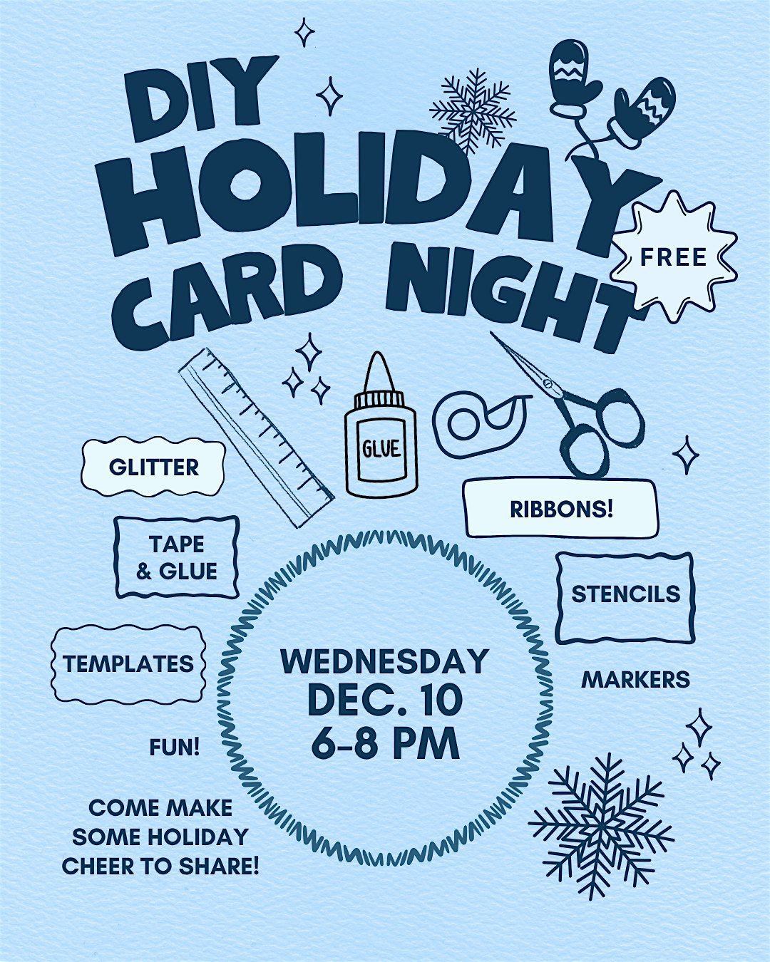 DIY Holiday Card Night