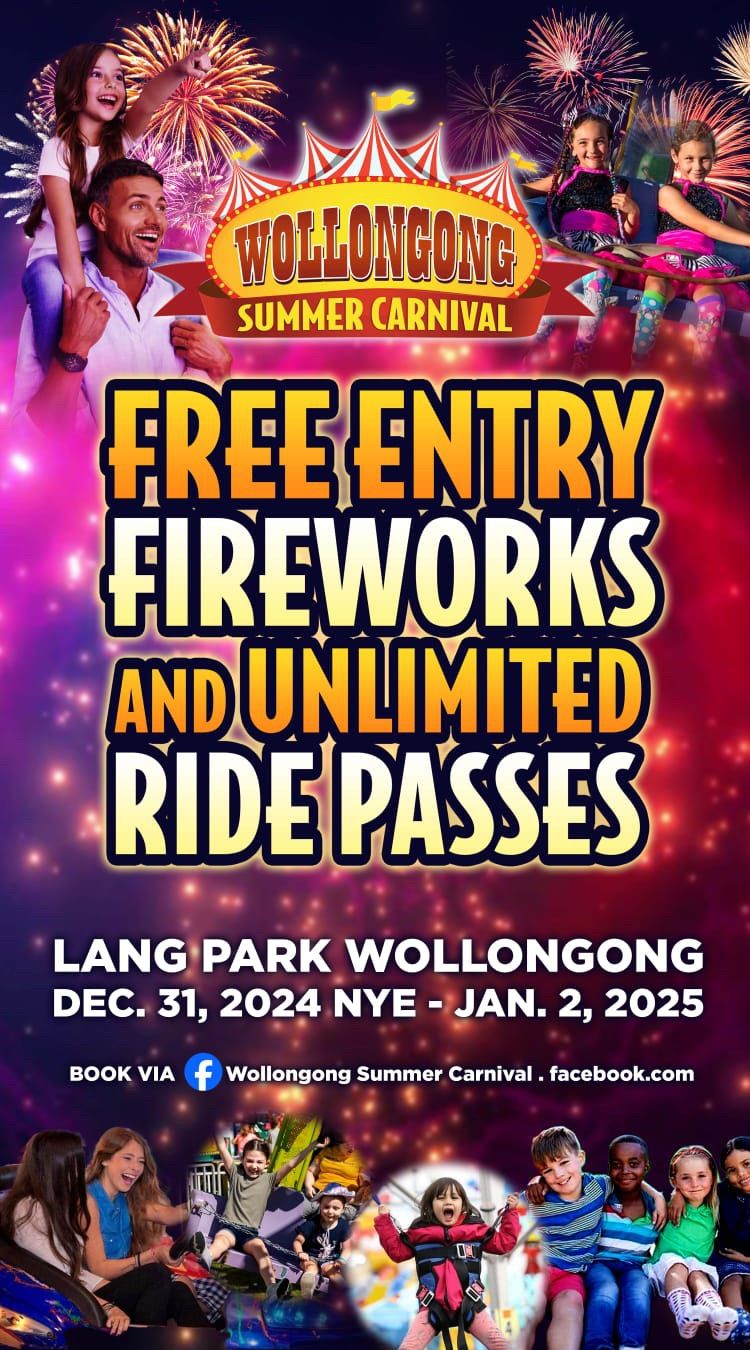 FREE ENTRY Wollongong carnival @ Lang park 31st Dec- 5th January 