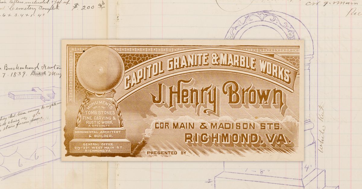 Grave Artistry: New Findings from the J. Henry Brown Order Books