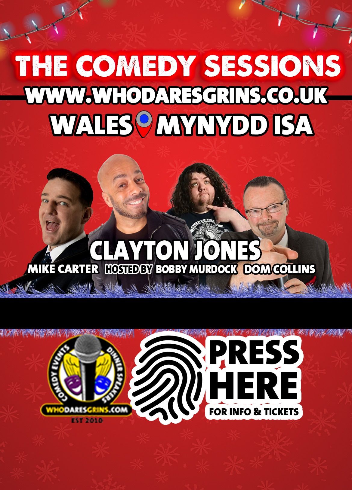 Christmas Comedy Night Live with Headliner Clayton Jones 