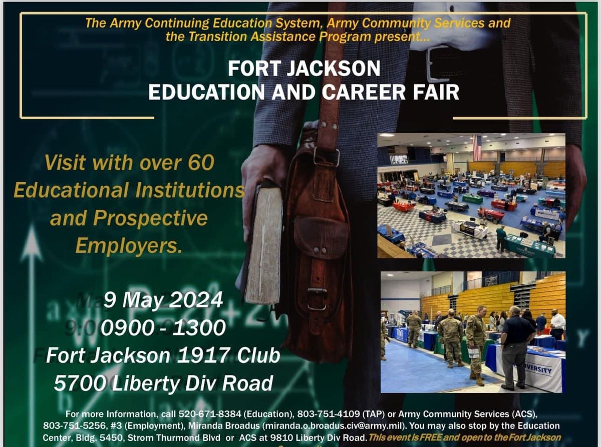 Fort Jackson Spring 2024 Education and Career Fair