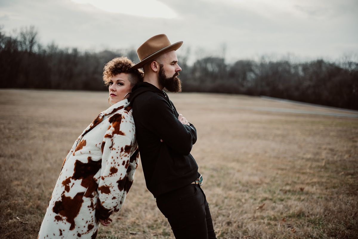 Nashville Americana duo Goldpine at The Music Box of Rockford in IL Feb.28th 