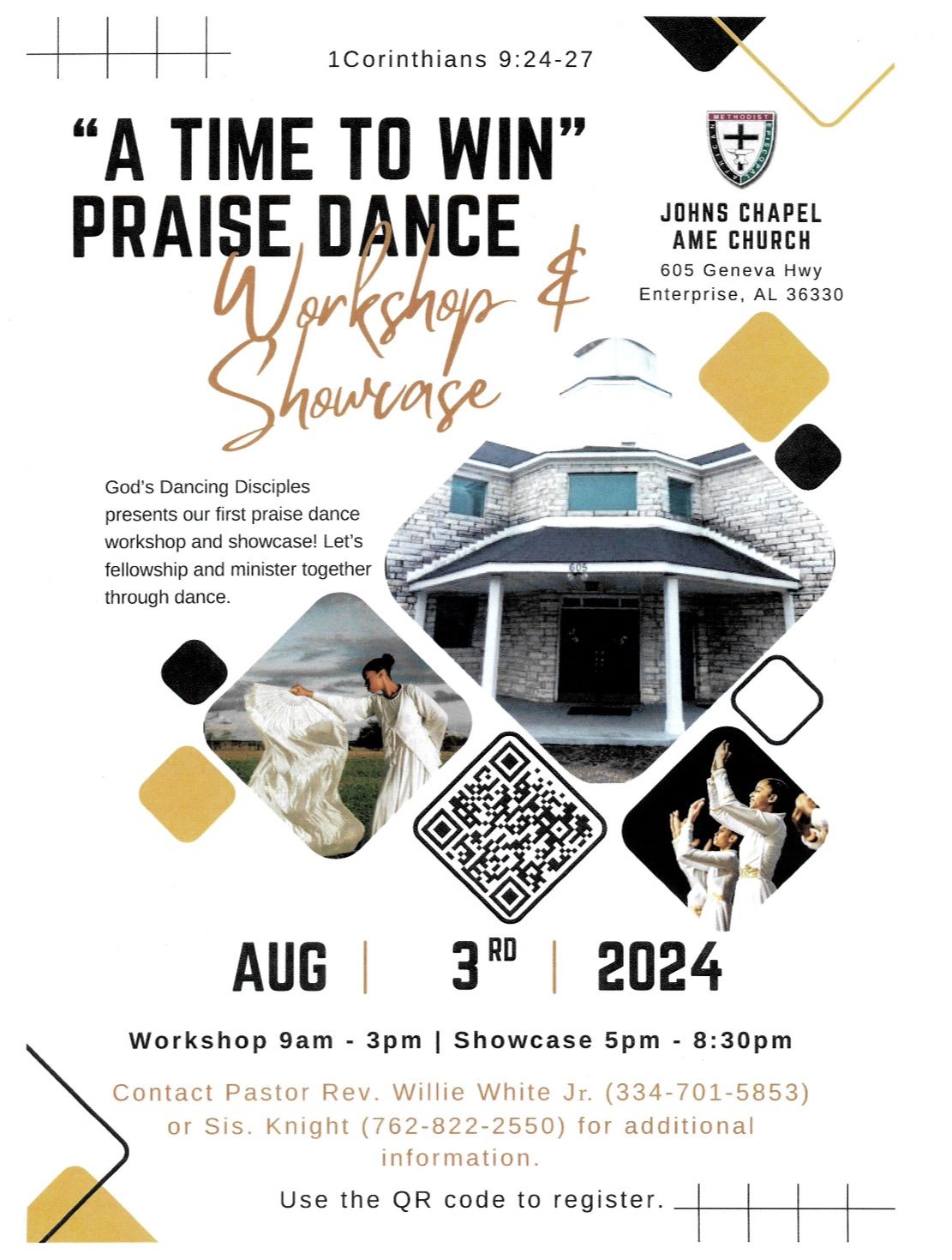 A Time to Win Praise Dance Workshop and Showcase 