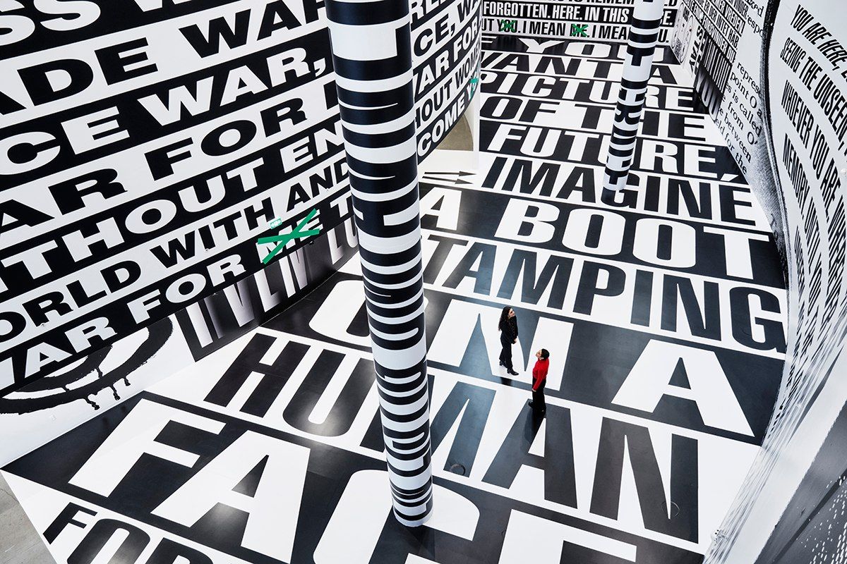 S\u00f8ndagsrundvisning \u00b7 Barbara Kruger 