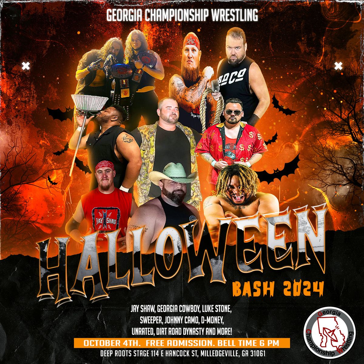 Octobers First Friday !! Georgia Championship Wrestling Halloween Bash 2024! \ud83c\udfc6