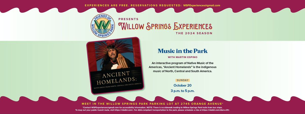 Willow Springs Experiences: Music in the Park