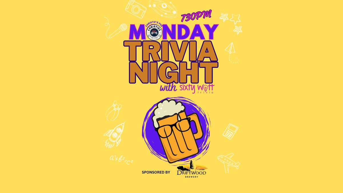 Monday Trivia @Christie's Pub