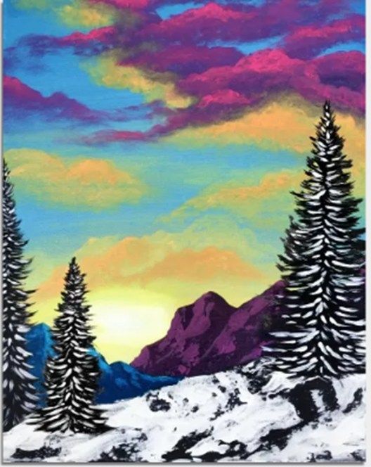 Paint Nite: Mountain Sunrise