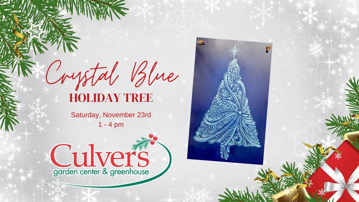 Crystal Blue Holiday Tree