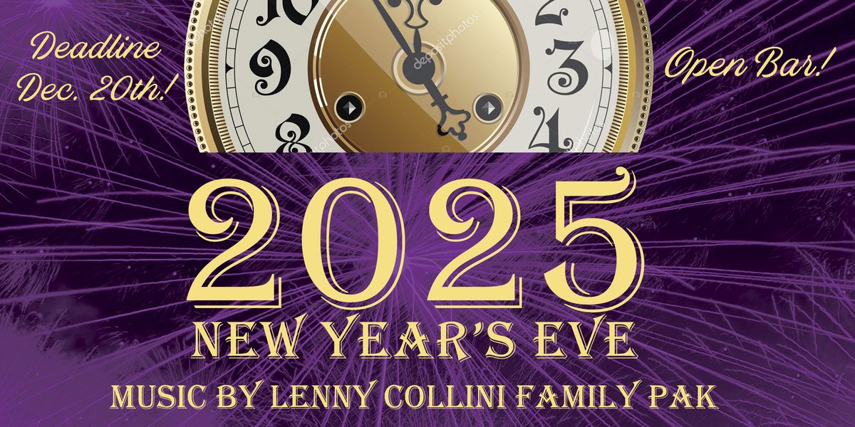 New Year's Eve Dinner Show & Dance w\/ Lenny Collini Family Pak