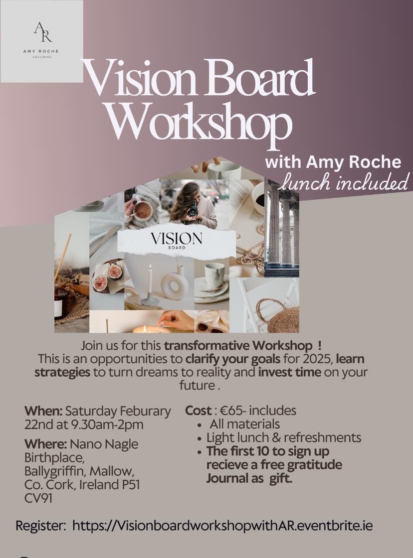 Visionboard Workshop 2025 - Limited tickets available ! 