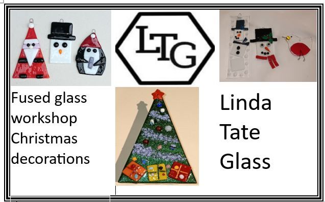 Fused glass workshop - Christmas Decorations