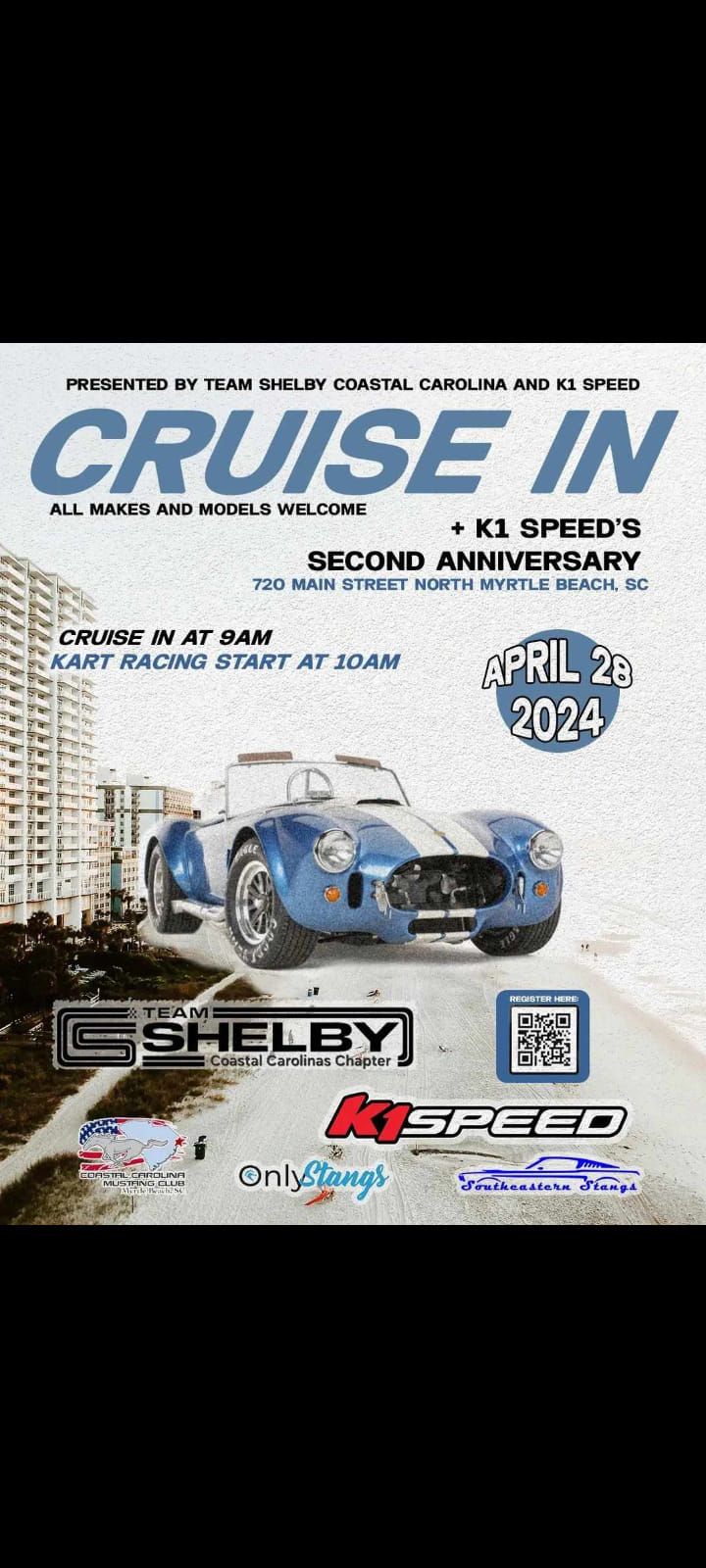 Open Cruise In- Presented by Team Shelby Coastal Carolina and K1 Speed