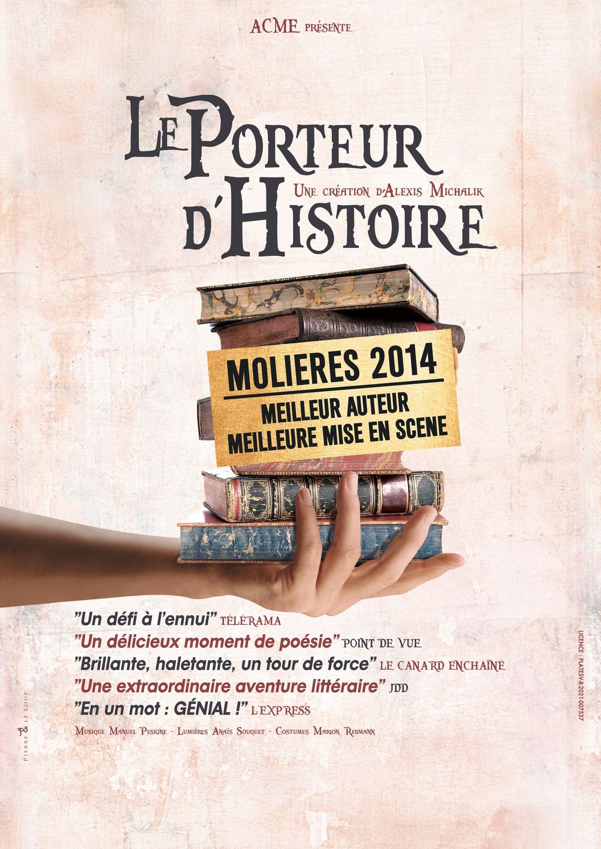 Le porteur d'histoire - Alexis Michalik - Th\u00e9\u00e2tre