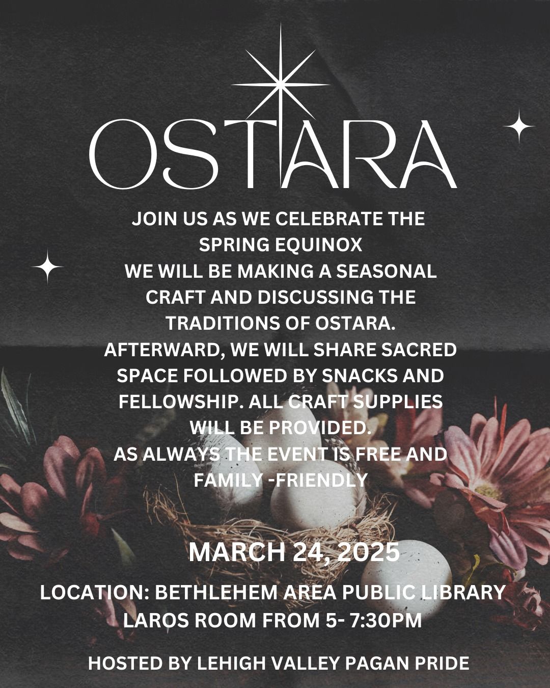 Ostara Celebration and Pot Luck