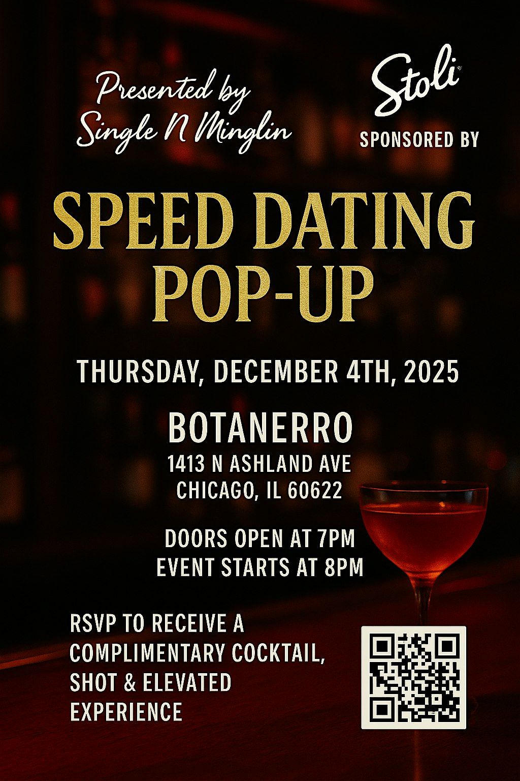 SPEED DATING POP-UP Hosted by Single N Minglin