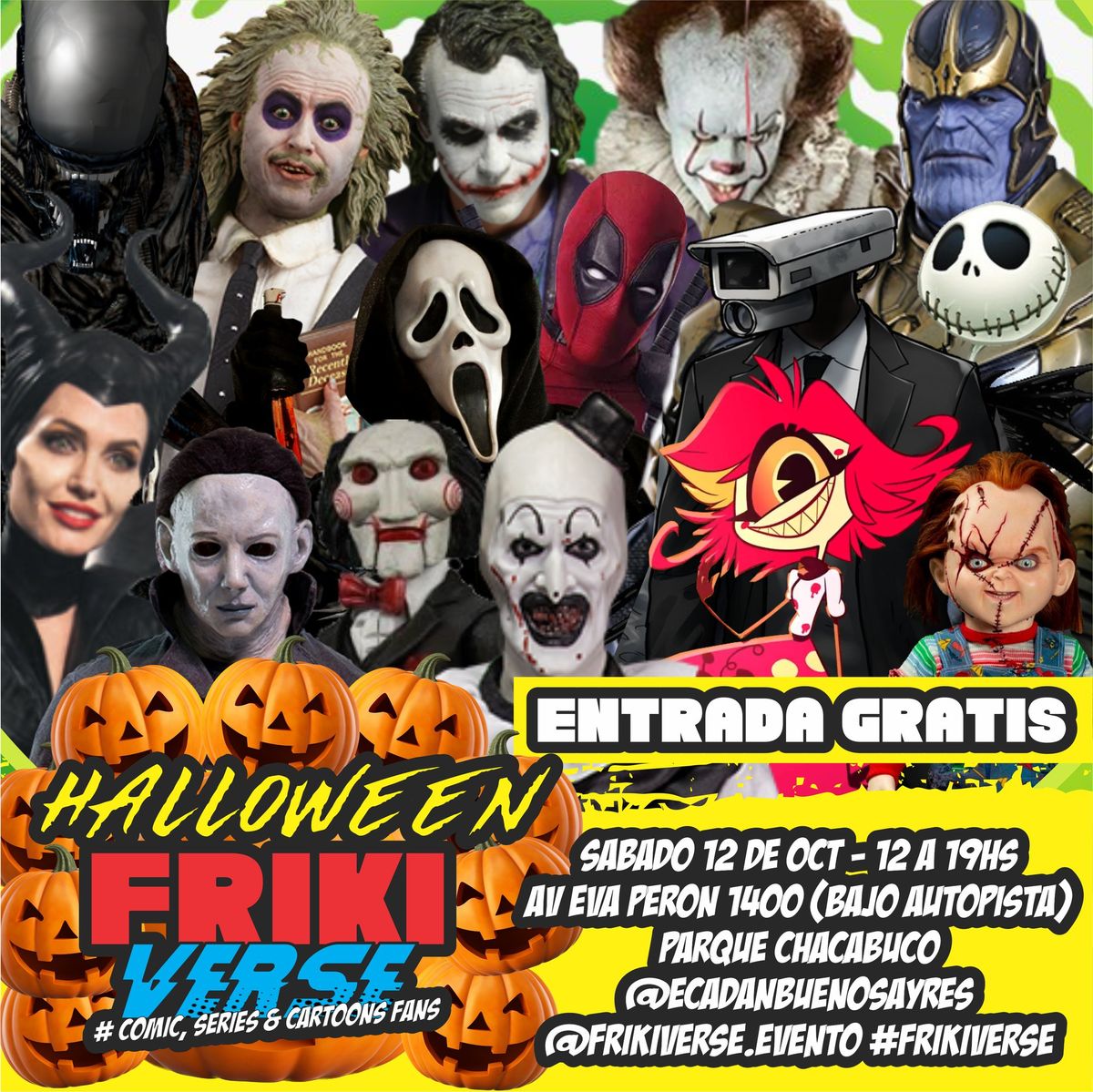 FRIKIVERSE HALLOWEEN \/\/ ENTRADA GRATIS EN PARQUE CHACABUCO