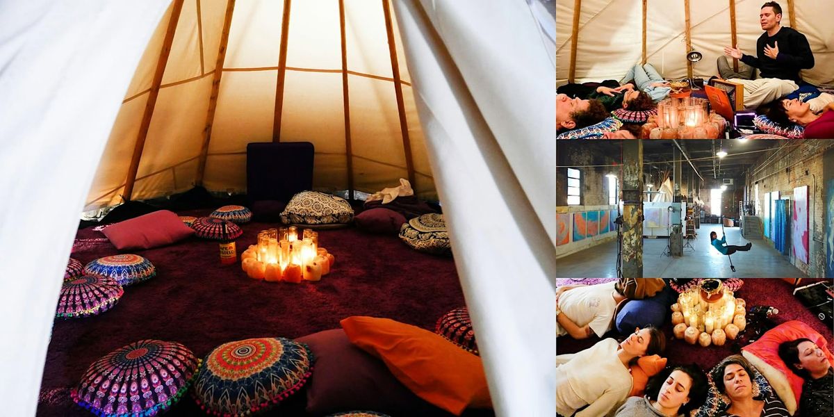 Private Sound Healing Journey Workshop Inside Hand-Made Teepee