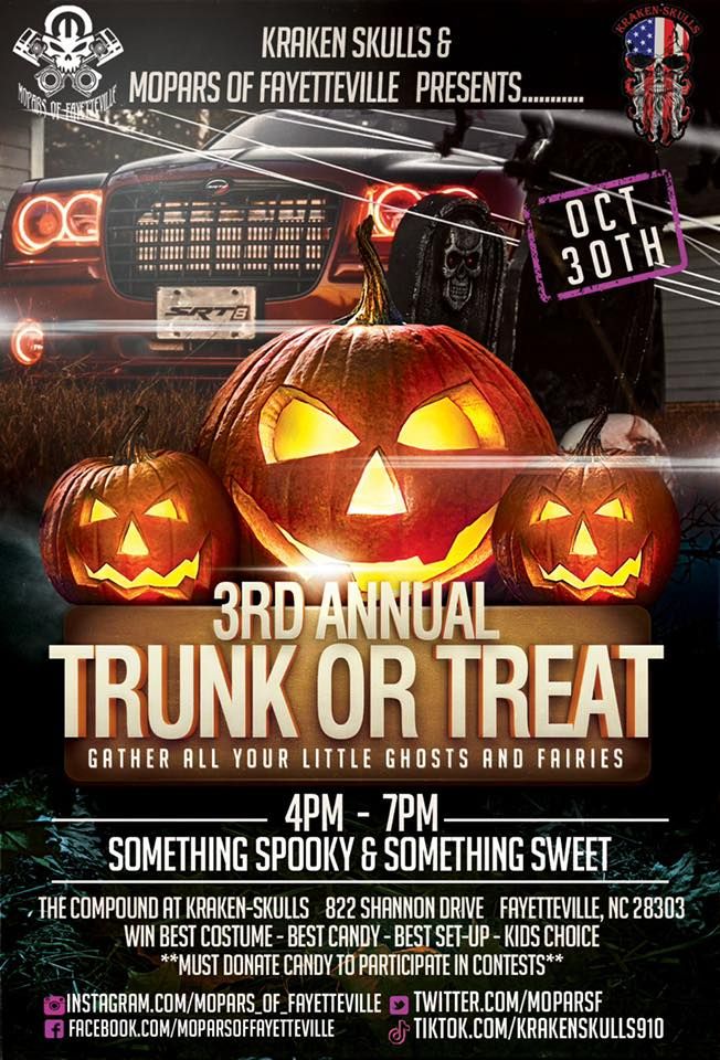 Trunk or Treat, KrakenSkulls, Fayetteville, 30 October 2022