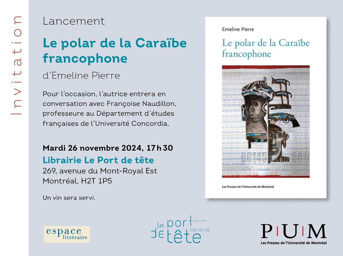 Lancement du livre Le polar de la Cara\u00efbe francophone