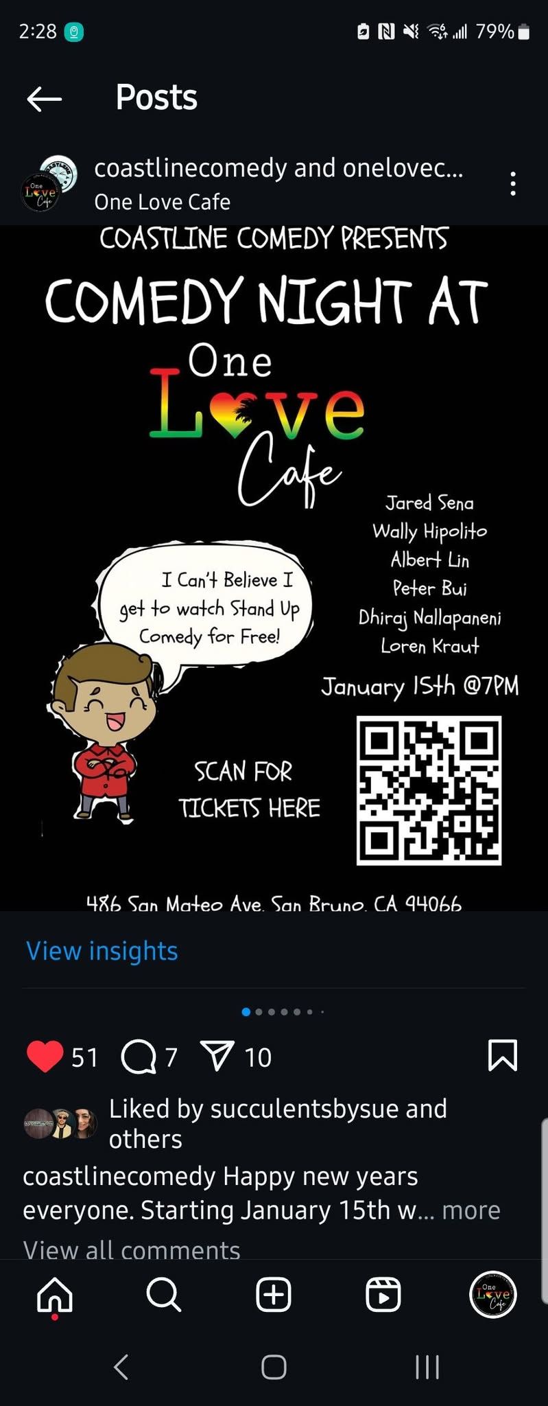 Comedy Night @One Love Cafe - FREE SHOW!