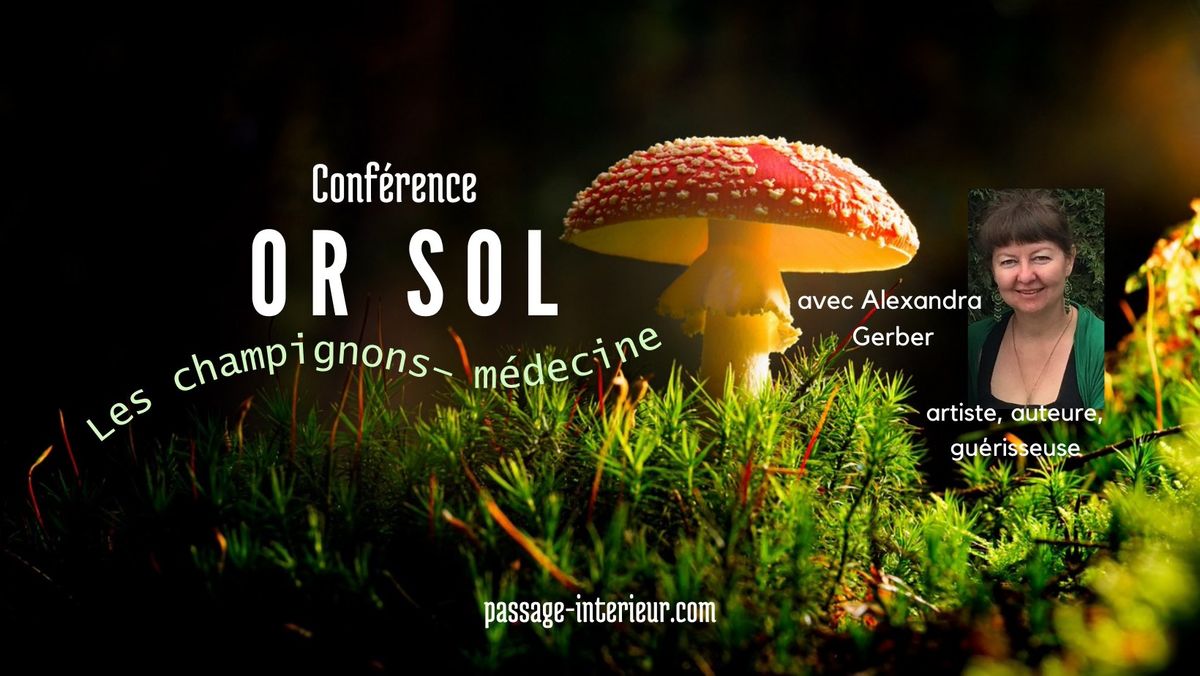 Conf\u00e9rence "OR SOL, Les champignons-m\u00e9decine"