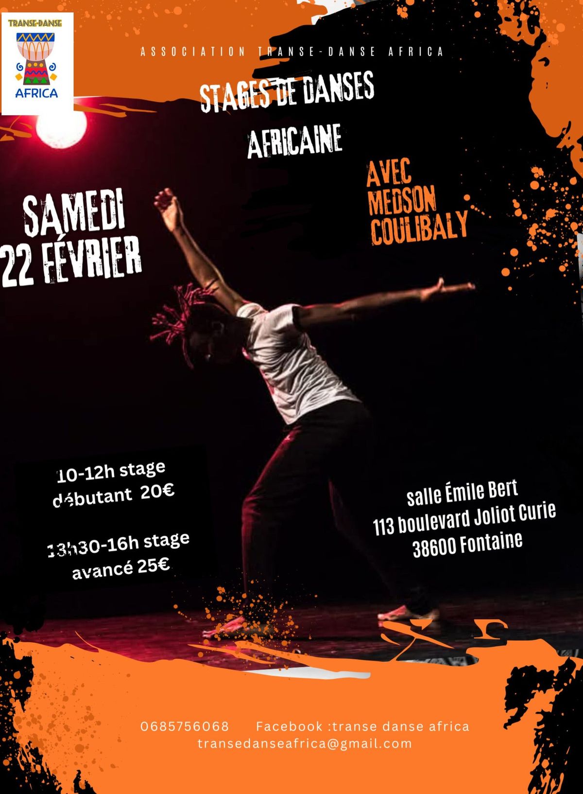 stages de danses Africaines avec Medson Coulibaly 