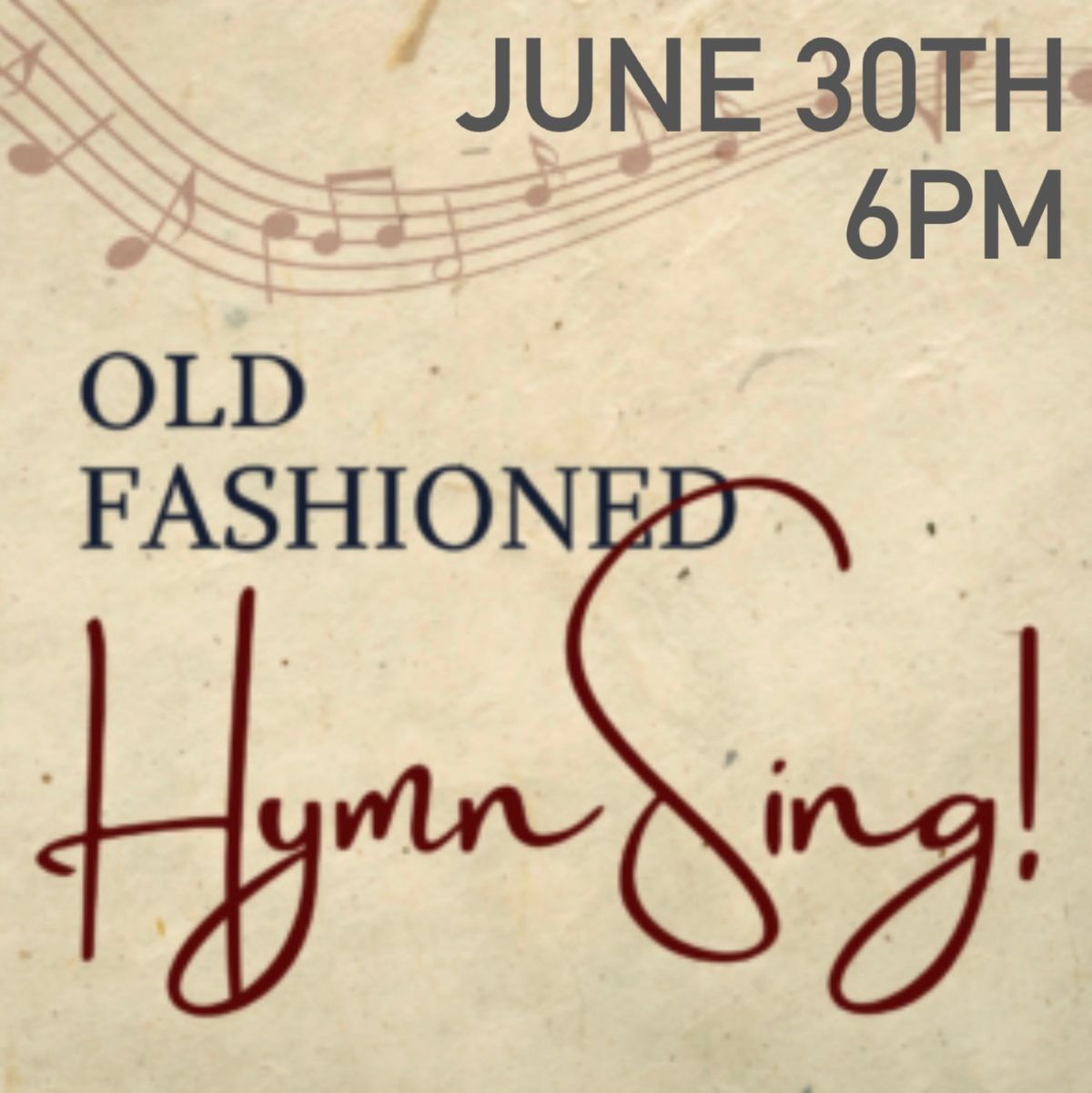 5th Sunday Hymn Sing