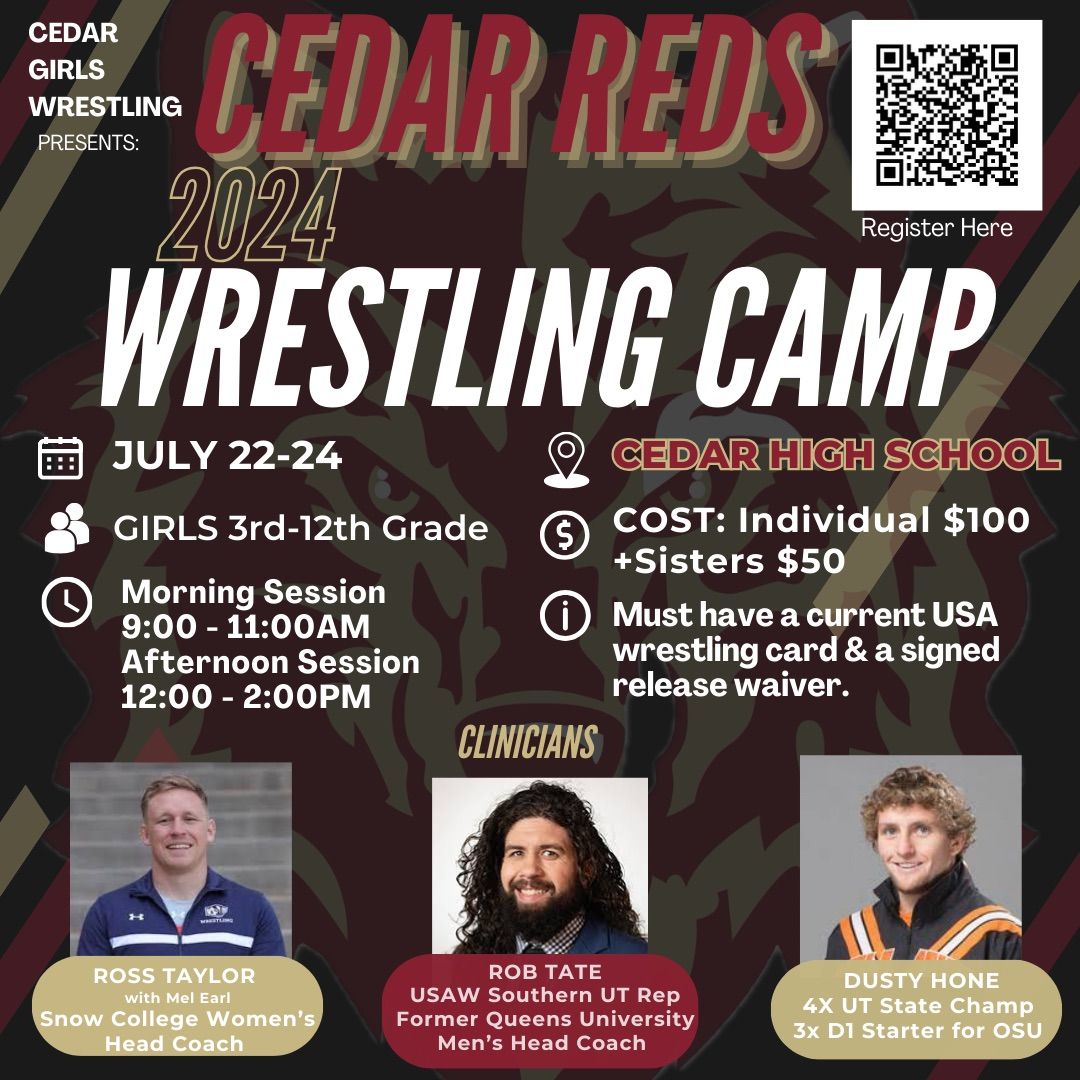 Cedar Girls Wrestling Camp