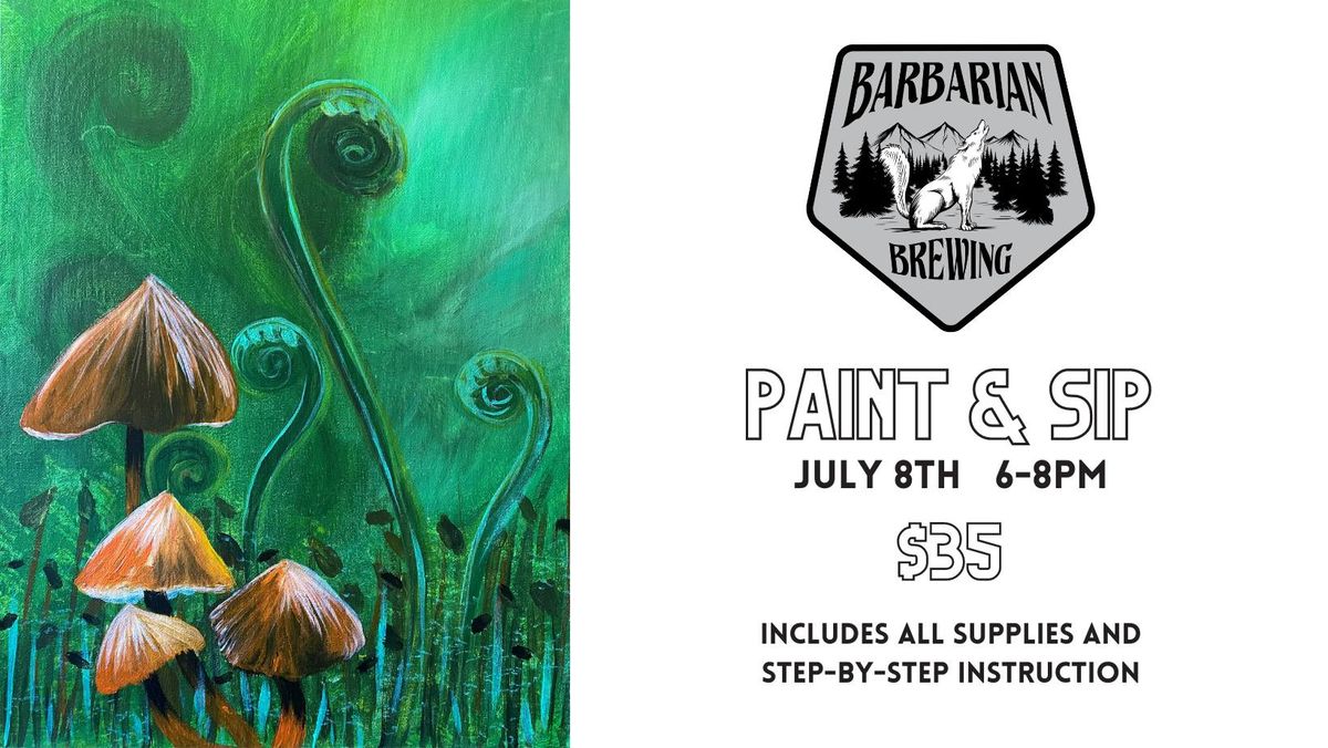 Paint & Sip at Barbarian Brewing