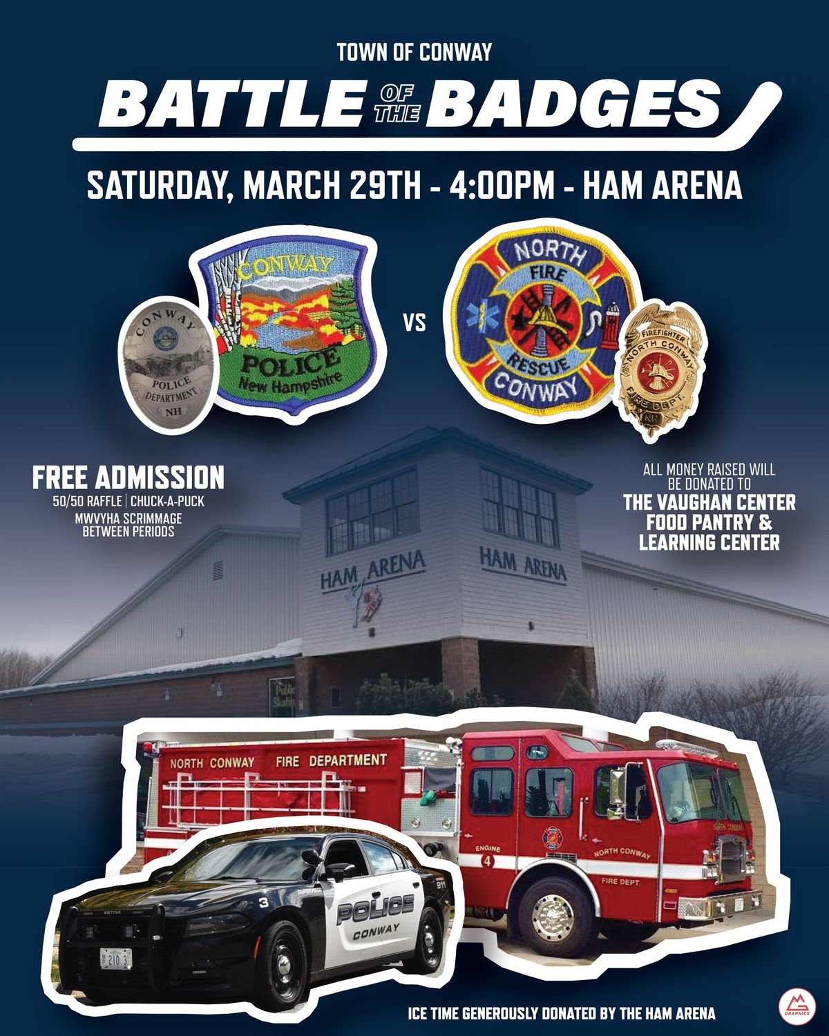 NCFD vs. CPD Battle of the Badges Hockey Fundraiser