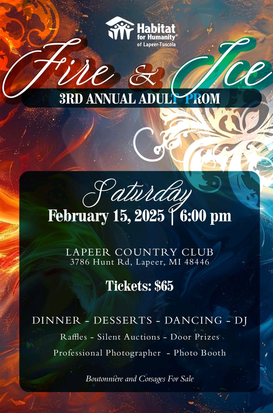 Habitat for Humanity 3rd Annual Adult Prom FIRE & ICE