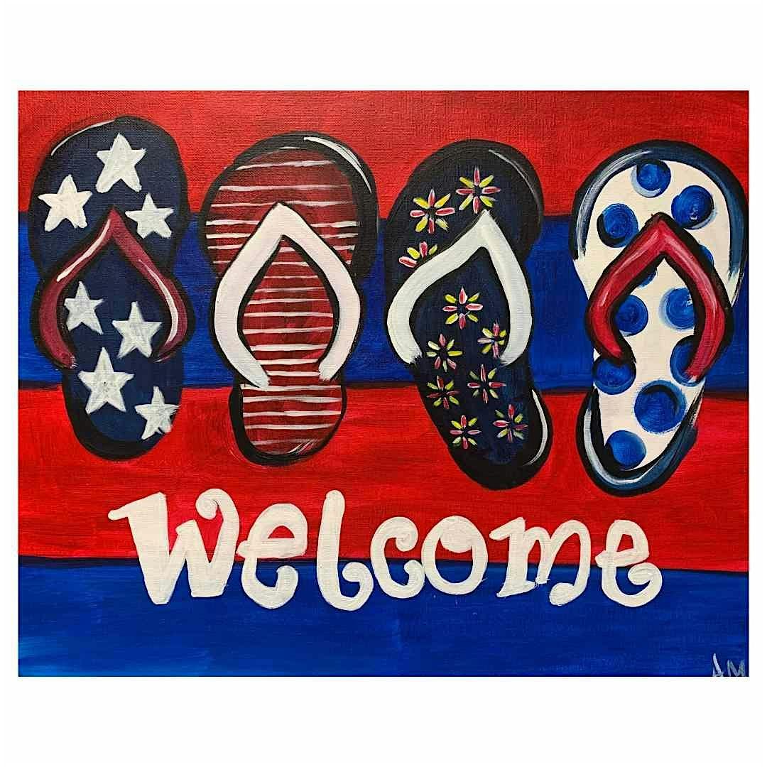 Patriotic Flip Flops
