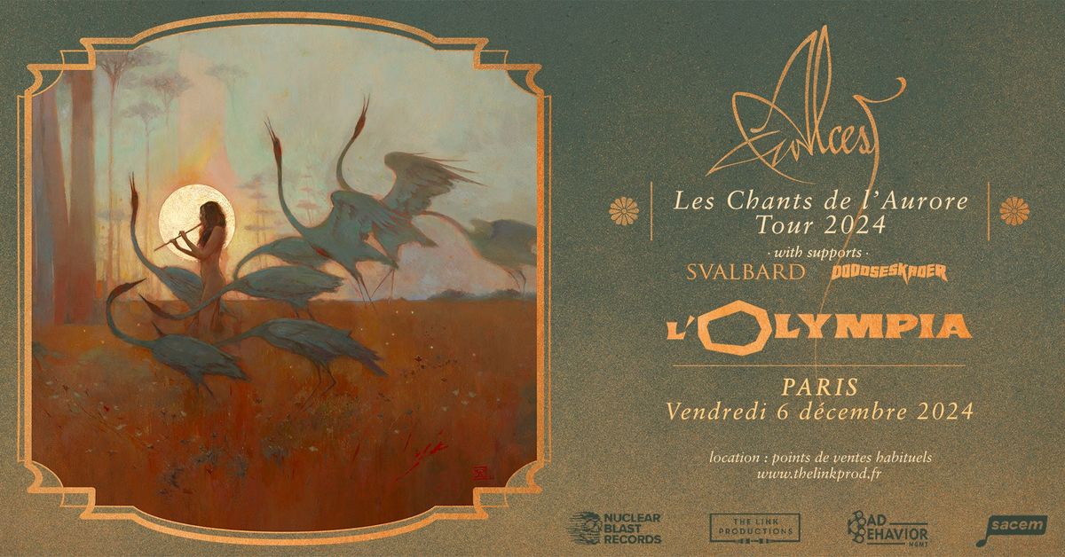 ALCEST + SVALBARD + DOODSESKADER | L'OLYMPIA | 6 DEC 2024