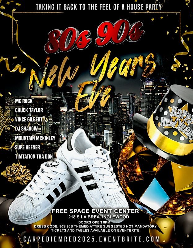 The Carpe Diem 80s vs 90s Year's Eve Bash