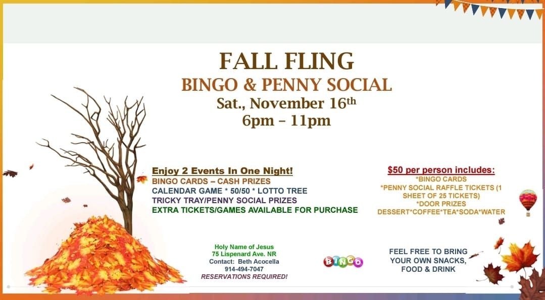 Fall Fling - Bingo & Penny Social Event