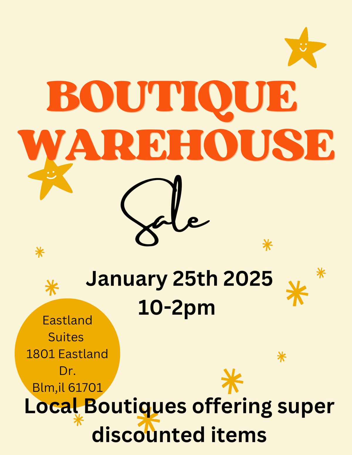 Boutique Warehouse Sale 