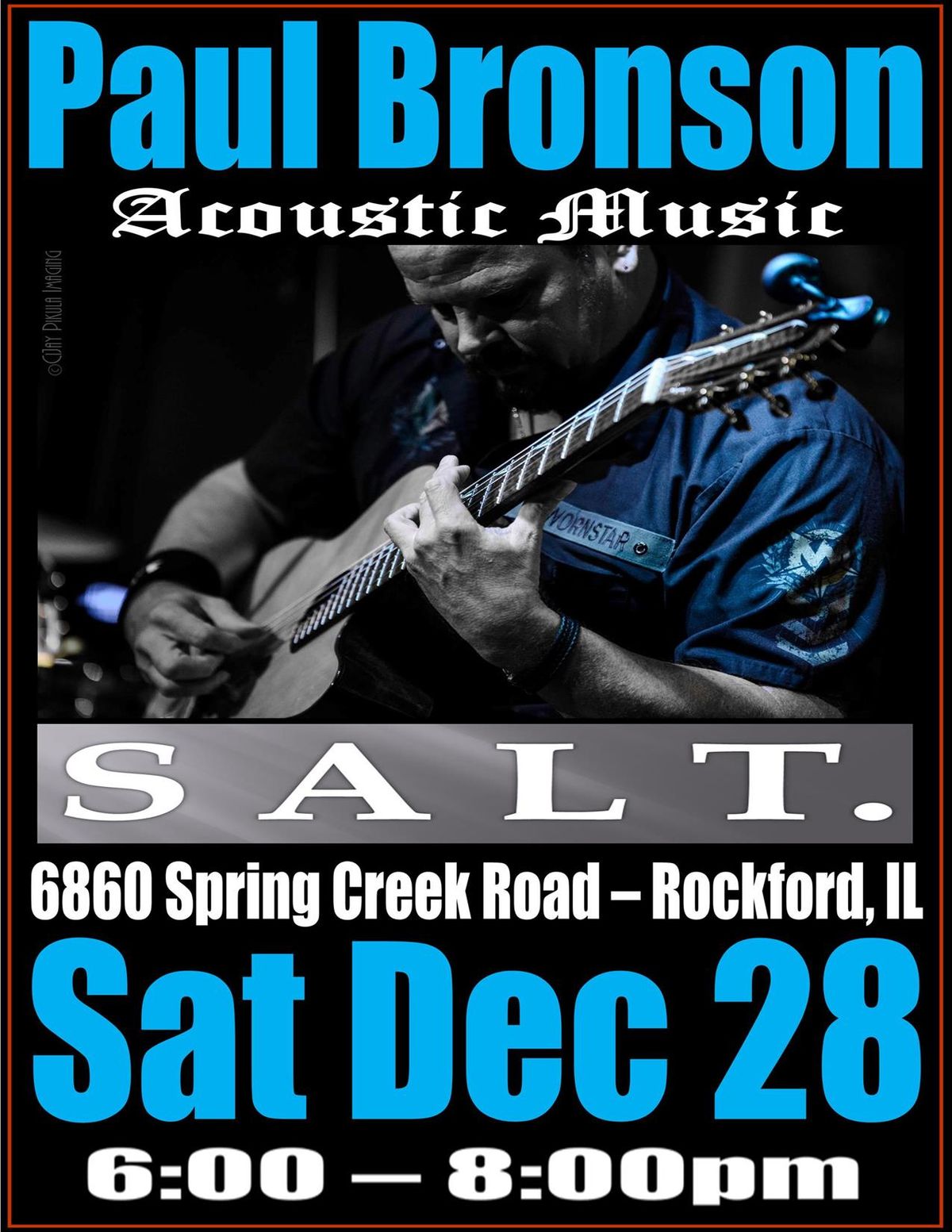 Paul Bronson Acoustic Music @ SALT.Rockford - Rockford, IL  - Saturday, December 28th